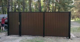 Купить распашные ворота из профнастила Находка, цена от 2769 руб.